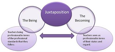 Juxtaposition of being professional and becoming professional: lessons from a nationwide study on teachers' conceptions of their professional status